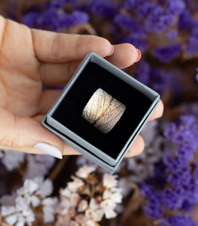 Silber Ring Salbei Gr. 59