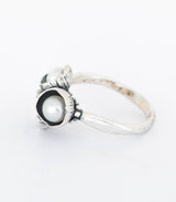 Silber Ring Blütenkelch Gr. 60