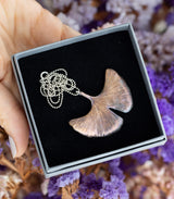 Ginkgo Anhänger Silber	