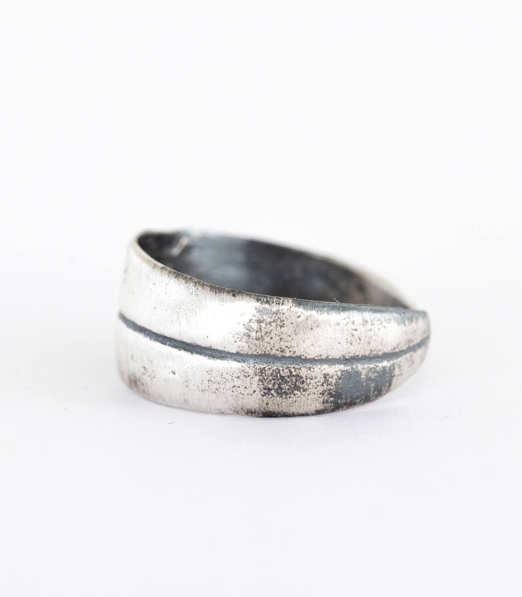 Silber Ring Olive Gr. 57