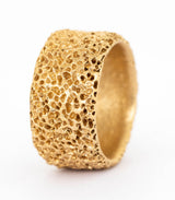 Bronze Ring Korallenstruktur Gr. 59