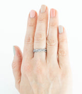 Silber Ring Gräser Gr. 56