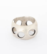Silber Ring Lochgestein Gr. 53