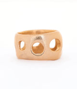 Bronze Ring Lochgestein Gr. 54