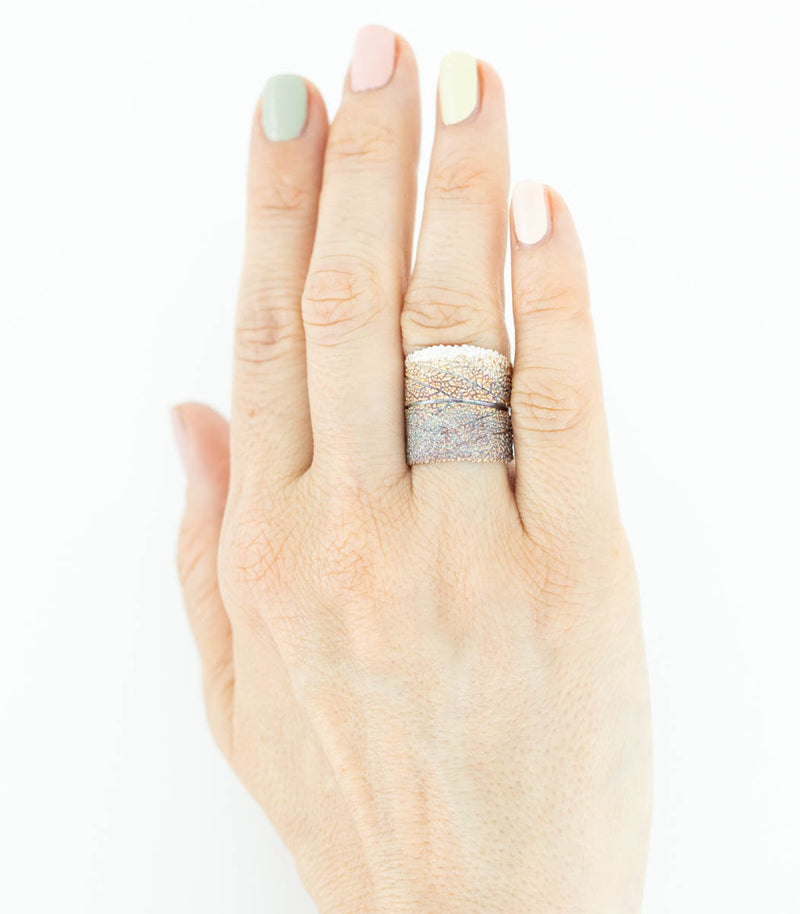 Silber Ring Salbei Gr.58