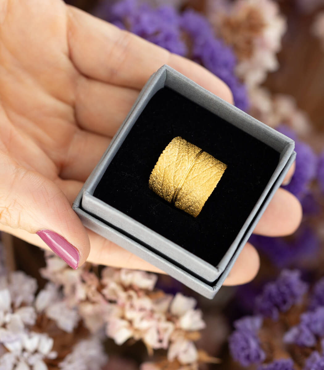 Gold Ring Salbei Gr. 54
