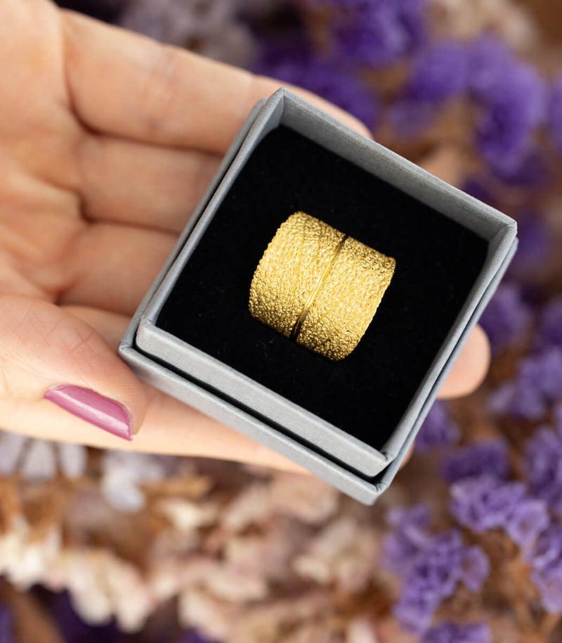 Gold Ring Salbei Gr. 59