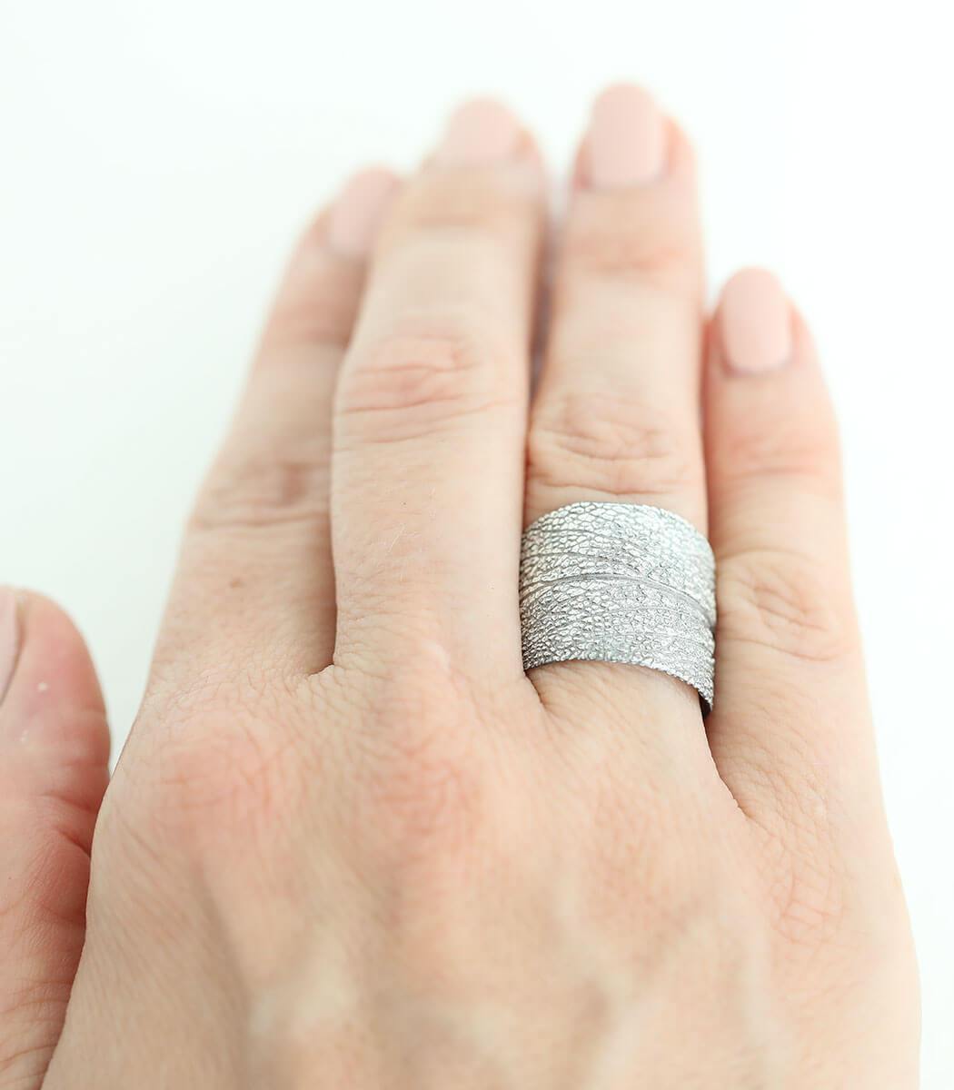 Silber Ring Salbei Gr. 59