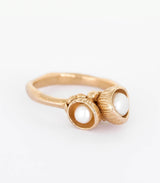 Bronze Ring Blütenkelch Gr. 62