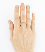 Bronze Ring Korallenstruktur Gr. 56