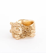 Bronze Ring Seeigel Gr. 61