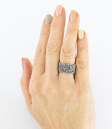 Silber Ring Korallenstruktur Gr. 58