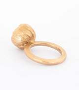 Bronze Ring Blüte Gr. 54