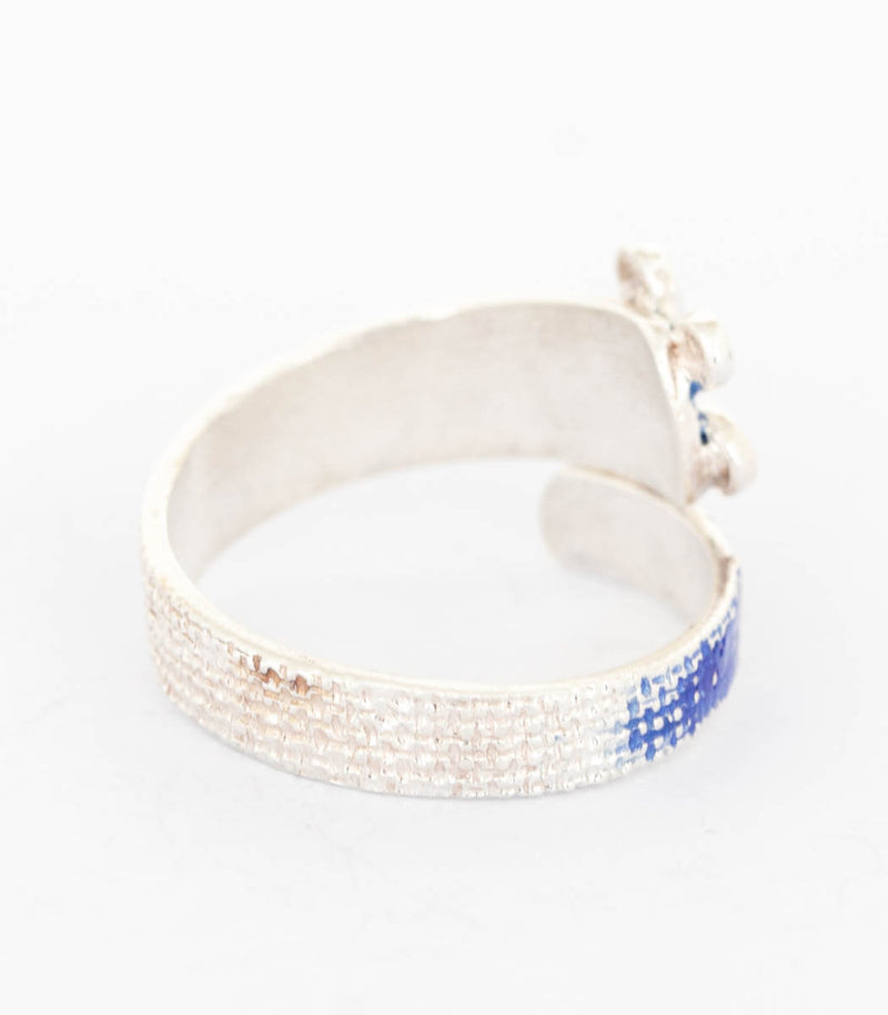 Silber Ring Blume Gr. 63