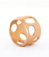Bronze Ring Lochgestein Gr. 57