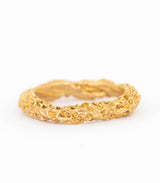 Bronze Ring Korallenstruktur Gr. 56