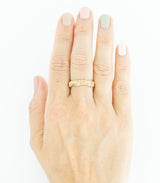Bronze Ring Korallenstruktur Gr. 58