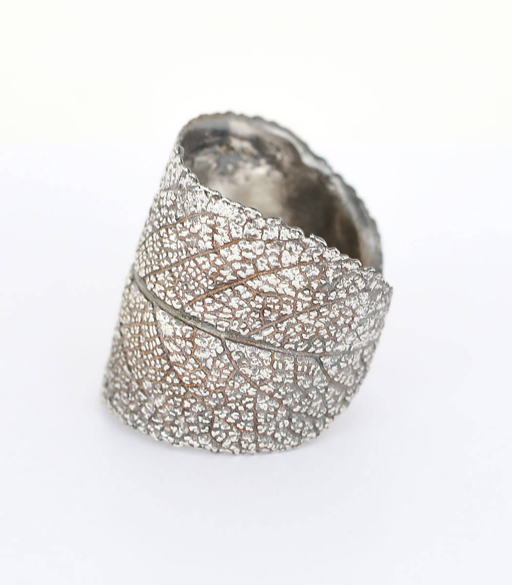 Silber Ring Salbei Gr. 49