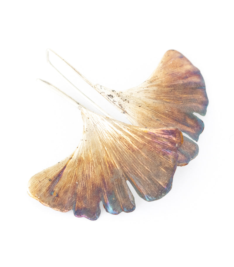 Silber Ohrhänger Ginkgoblatt