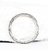 Ring Silber Baumrinde Gr.52