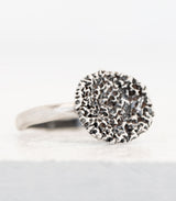 Silber Ring Korallenstruktur Gr. 55