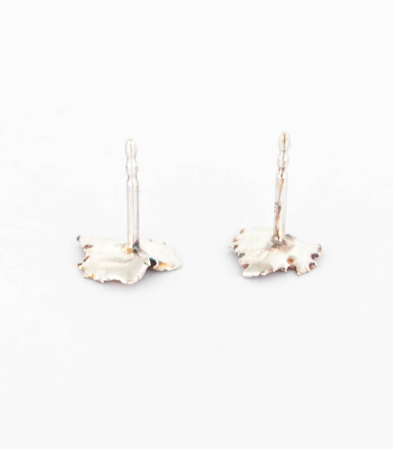 Silber Ohrstecker Weinblatt