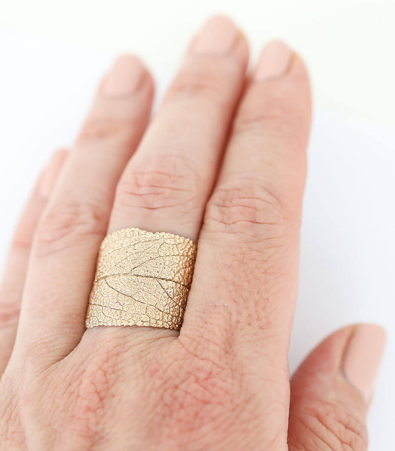 Bronze Ring Salbei Gr. 63