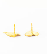 Gold Ohrstecker Brennnesselblatt