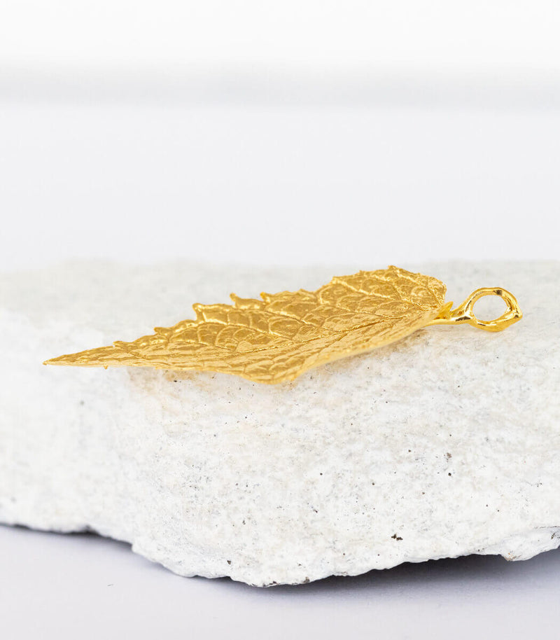 Gold Anhänger Pfefferminze