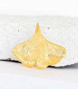 Gold Anhänger Ginkgoblatt