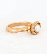 Bronze Ring Blütenkelch Gr. 49