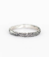 Ring Silber Baumrinde Gr.52