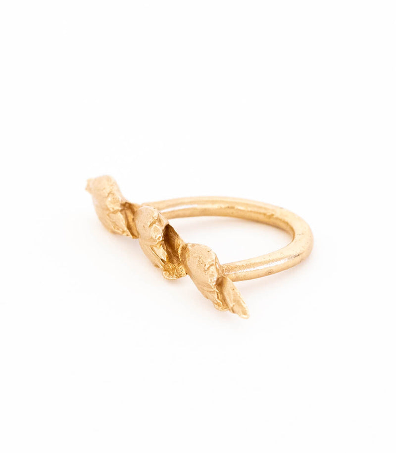 Bronze Ring Getreideähre Gr. 52