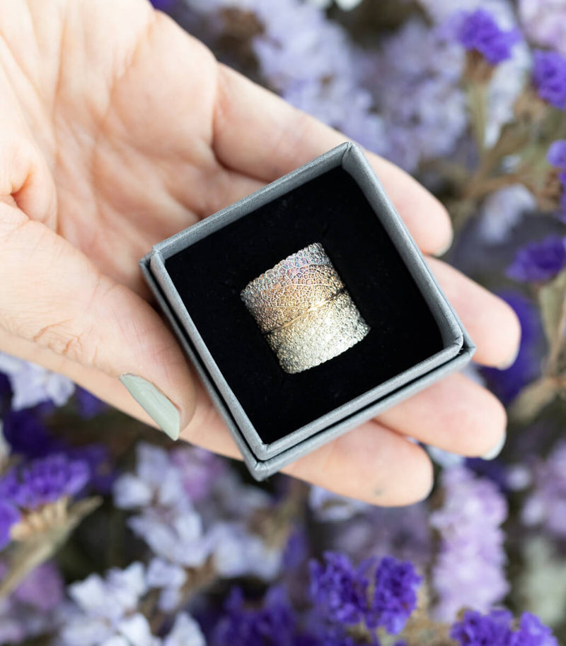 Silber Ring Salbei Gr. 56