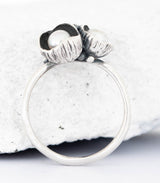 Silber Ring Blütenkelch Gr. 56