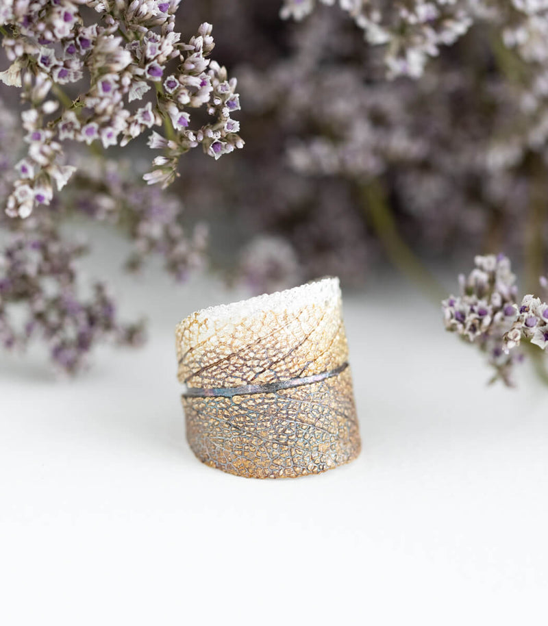 Silber Ring Salbei Gr.58