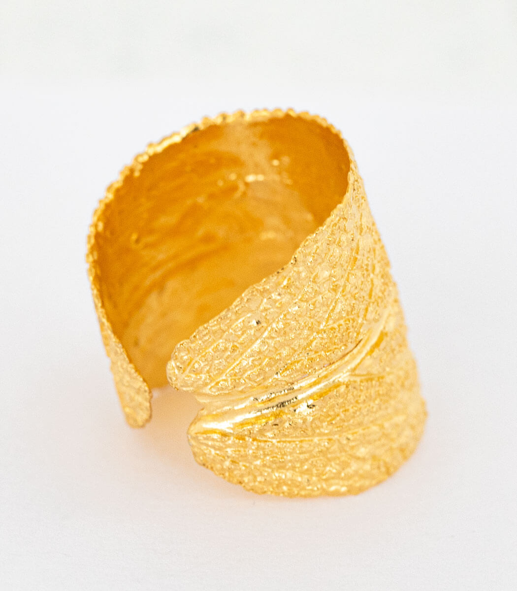 Ring Gold Salbei Gr. 54