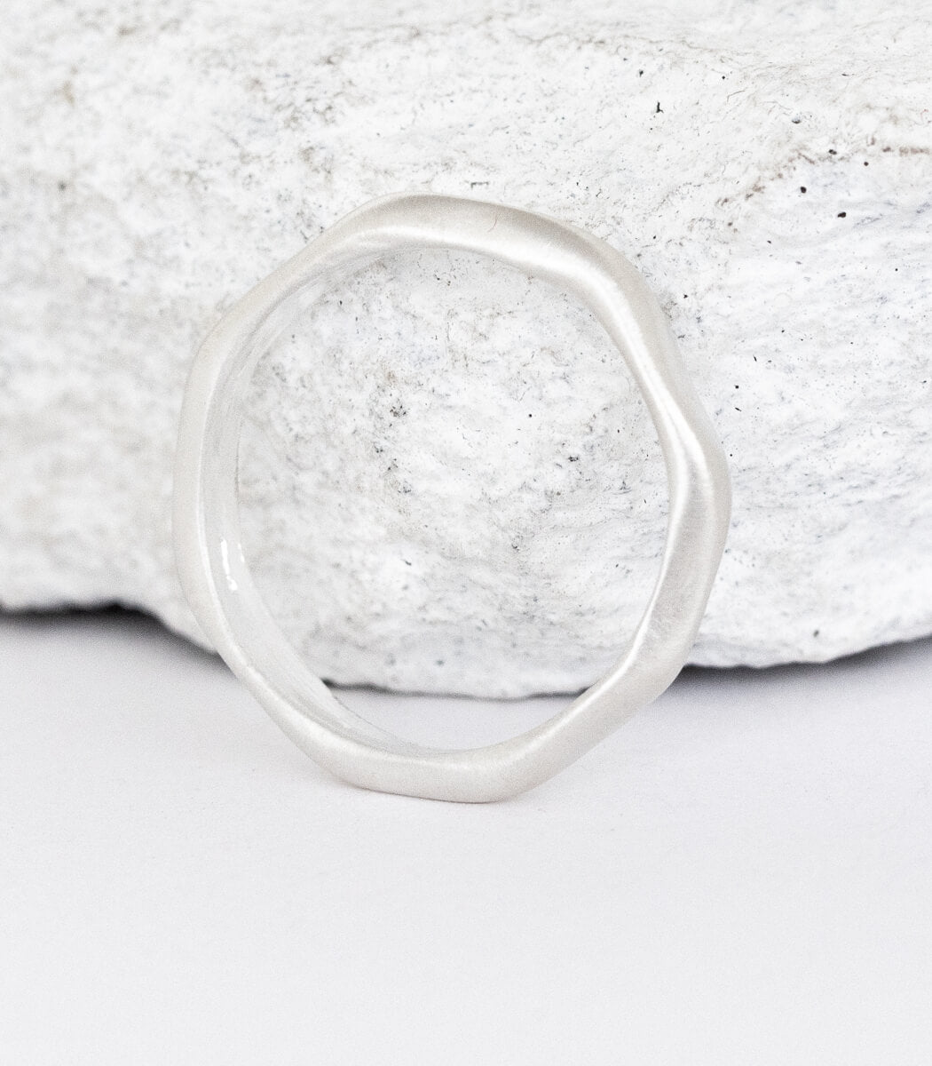 Silber Ring Natural Gr. 57