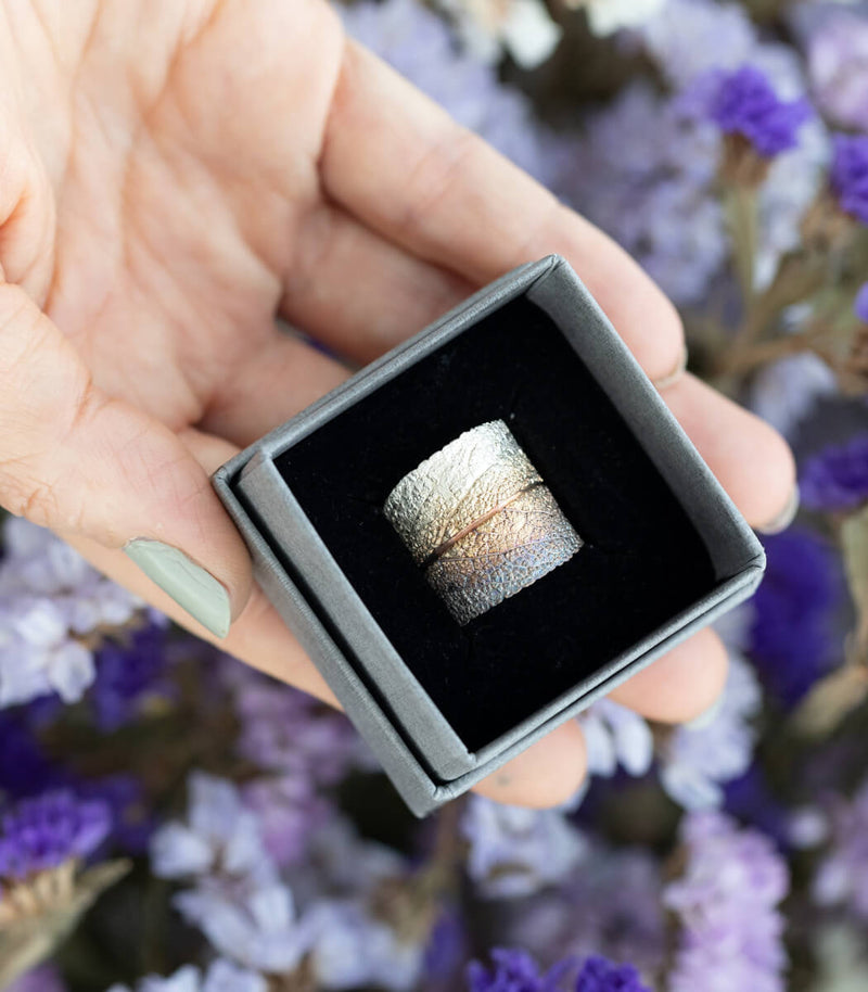 Silber Ring Salbei Gr. 55