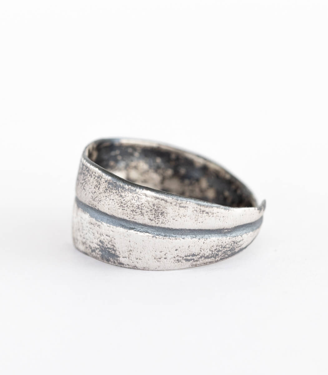 Silber Ring Olive Gr. 54