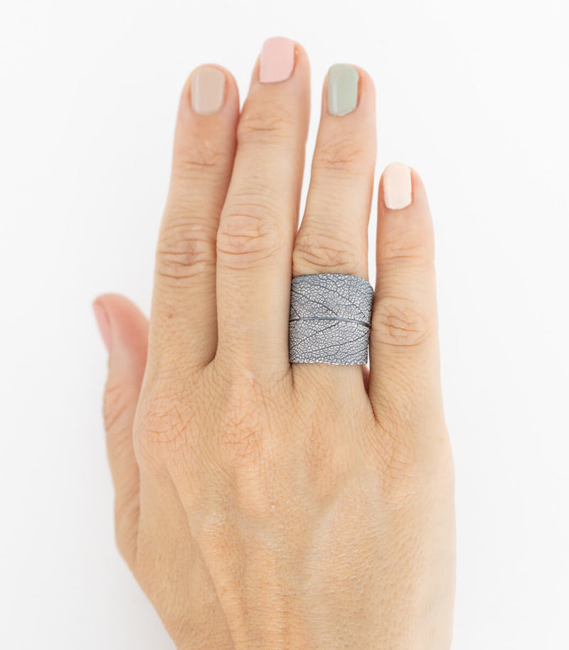 Silber Ring Salbei Gr. 59