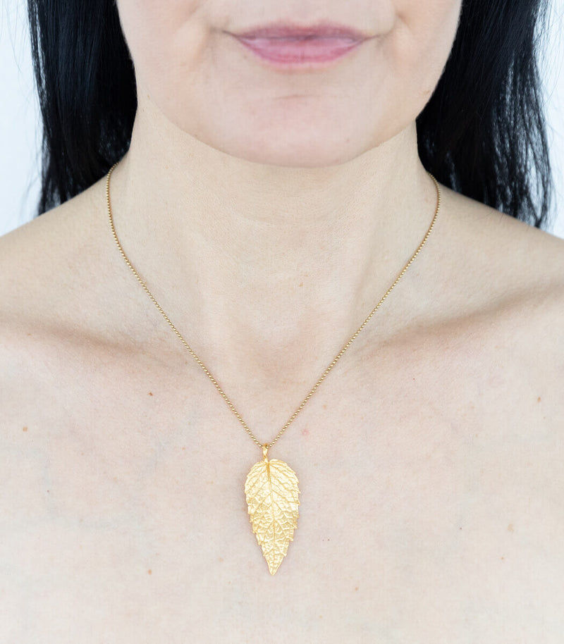 Gold Anhänger Pfefferminze