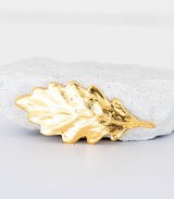 Gold Anhänger Eichenblatt