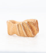 Bronze Ring Muschelstruktur Gr. 50