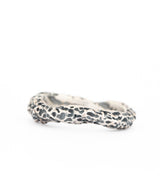 Silber Ring Korallenstruktur schmal Gr. 53
