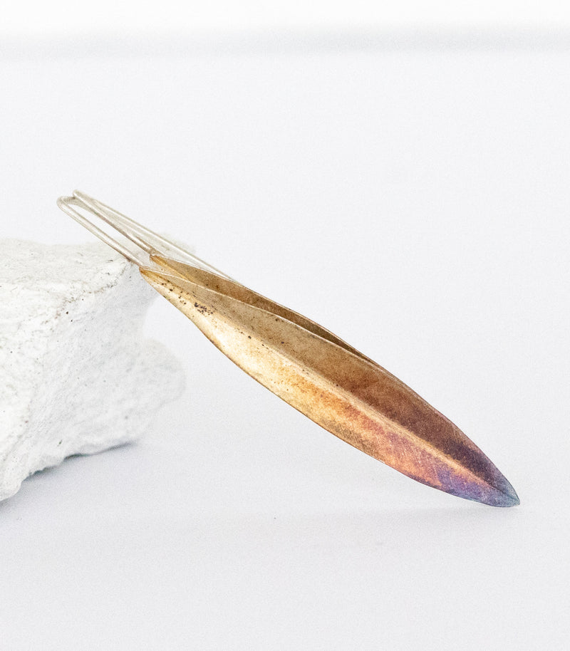 Silber Ohrhänger Olivenblatt