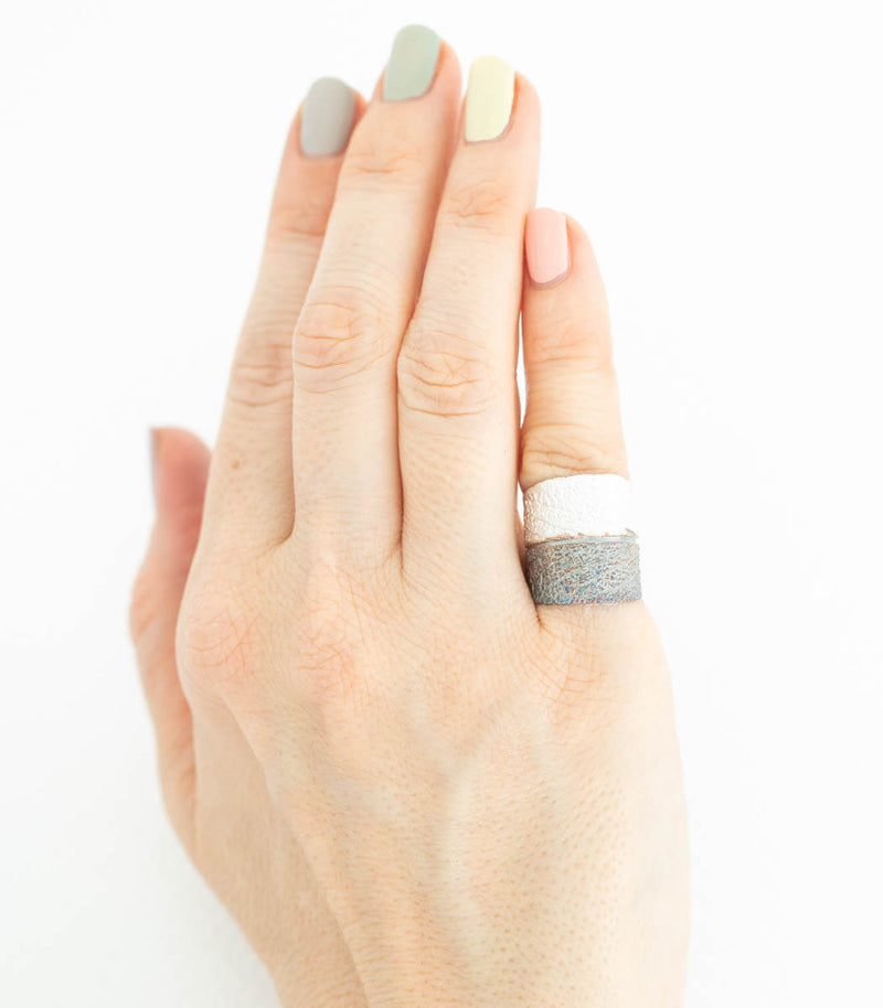 Silber Ring Salbei Gr. 52