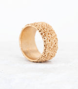 Bronze Ring Korallenstruktur Gr. 48