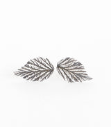 Silber Ohrstecker Himbeerblatt