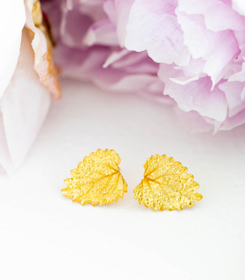Gold Ohrstecker Melisse